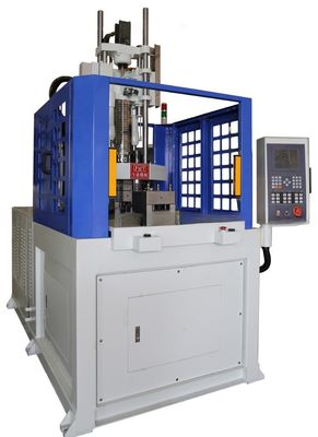55T Rotary Vertical Injection Moulding Machine Plastik yang diproses