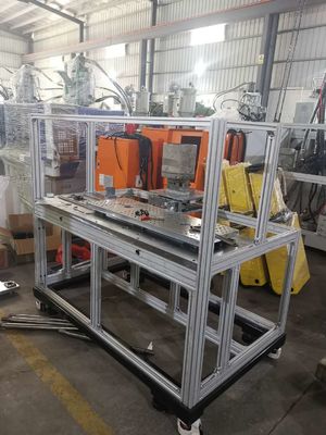 Double Slide Table JTT-100-DM Mesin Injeksi Tekanan Rendah Dengan Hotmelt