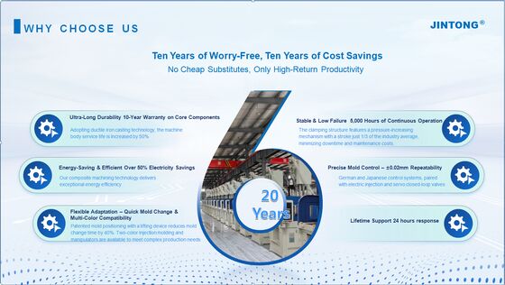 JINTONG JTT-1600 160T Mesin Pencetakan Injeksi Vertikal Hidraulik Tingkat Keamanan Tinggi untuk suku cadang mobil ABS/PP/PC/PA/PLC