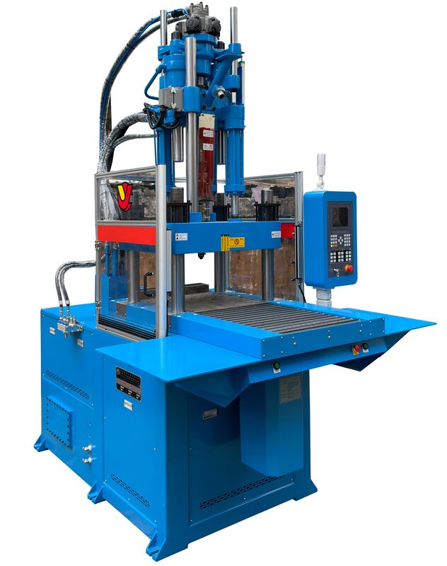 Single Shuttle Slider Hydraulic Vertical Plastic Injection Molding Machine 120T PLC dikendalikan PA/PC Kompatibel JINTONG Merek